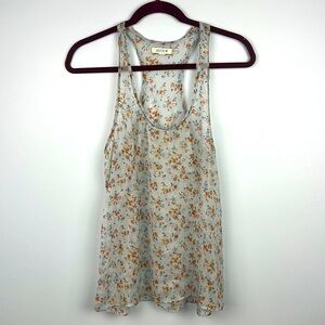 Aerie sheer floral women’s small sleeveless tank